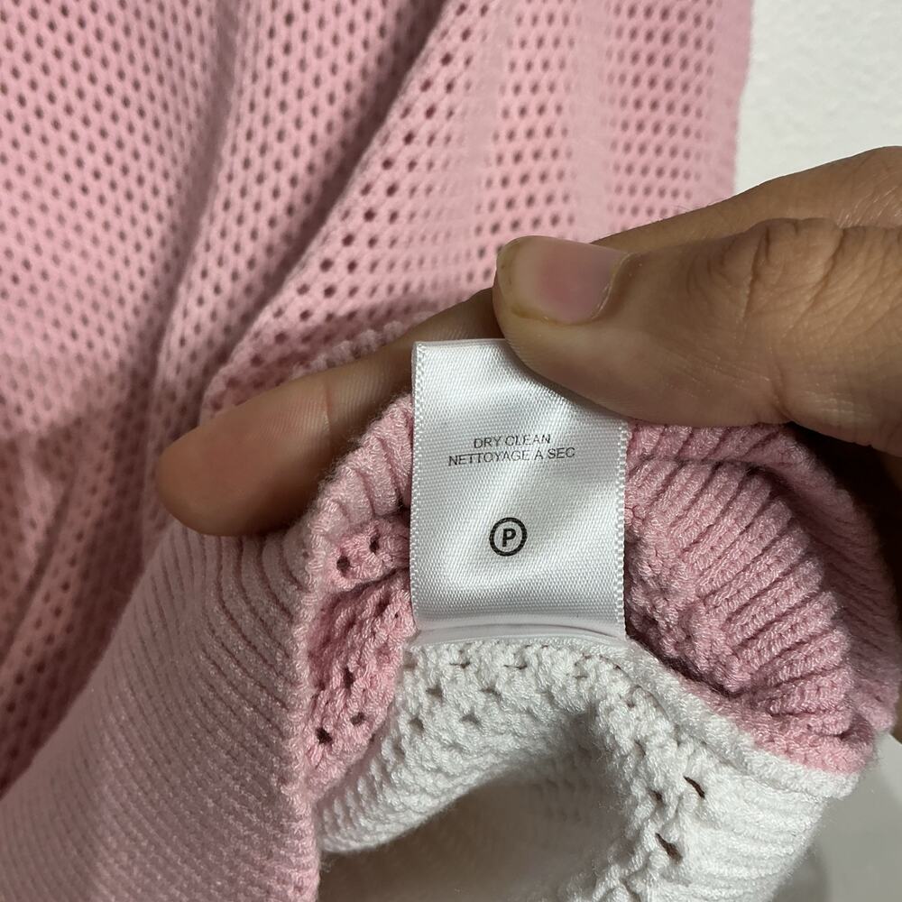A.L.C. Pink Color Block Alana Mesh Oversized Swea… - image 7